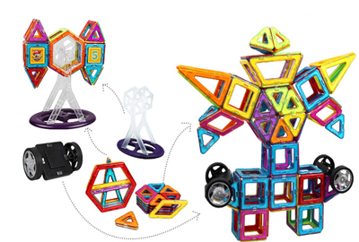 儿童积木磁性建构磁力片积木玩具